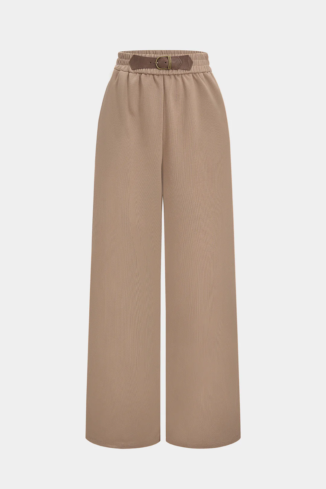 Patchwork High Waist Wide Leg Trousers - Weenar