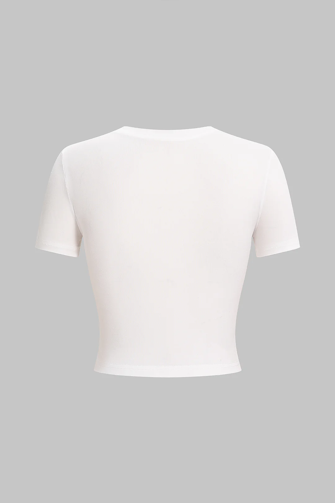Floral Print Round Neck Short Sleeve T-Shirt - Weenar