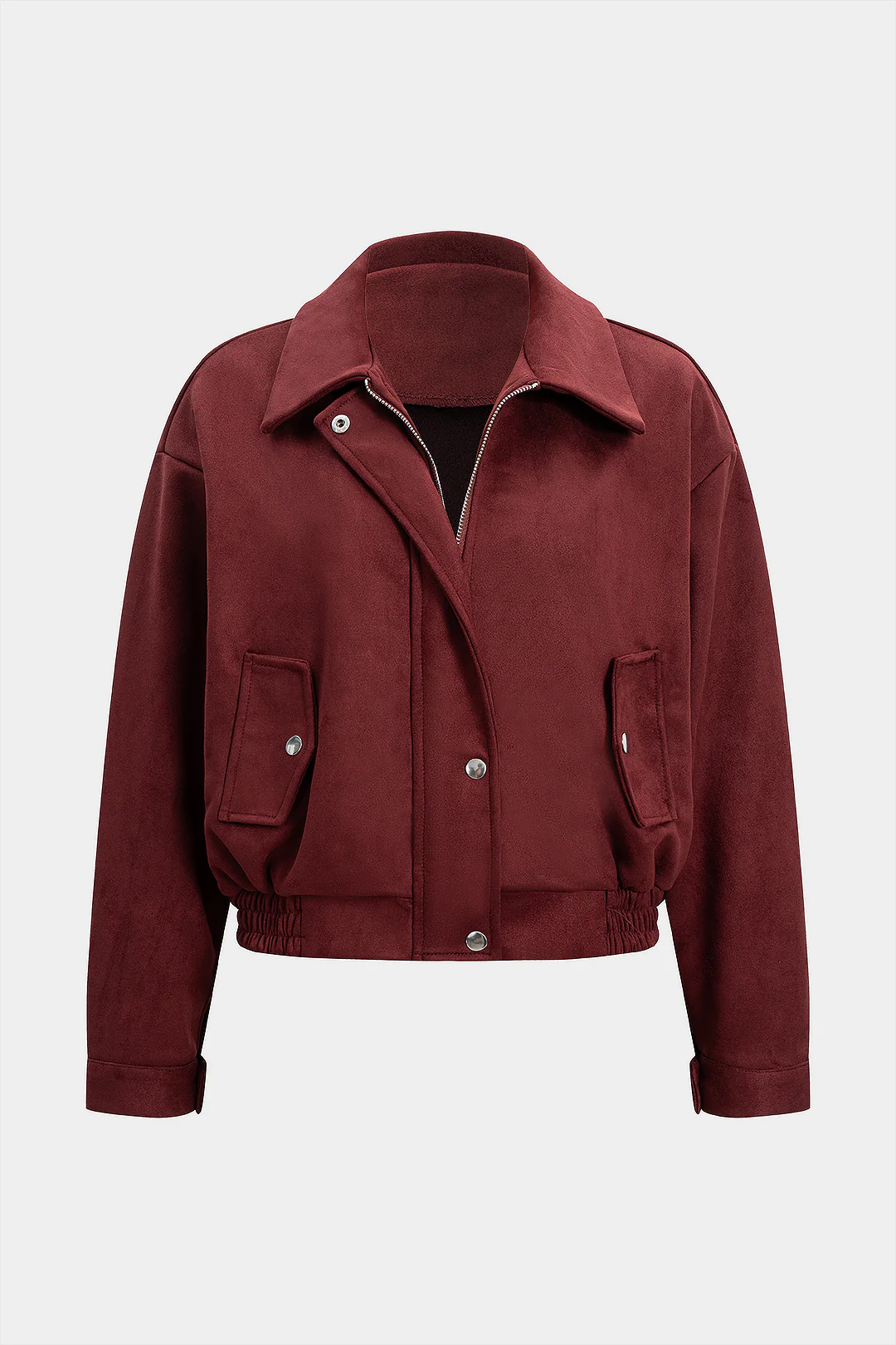 Suede Zipper Pocket Jacket - Weenar
