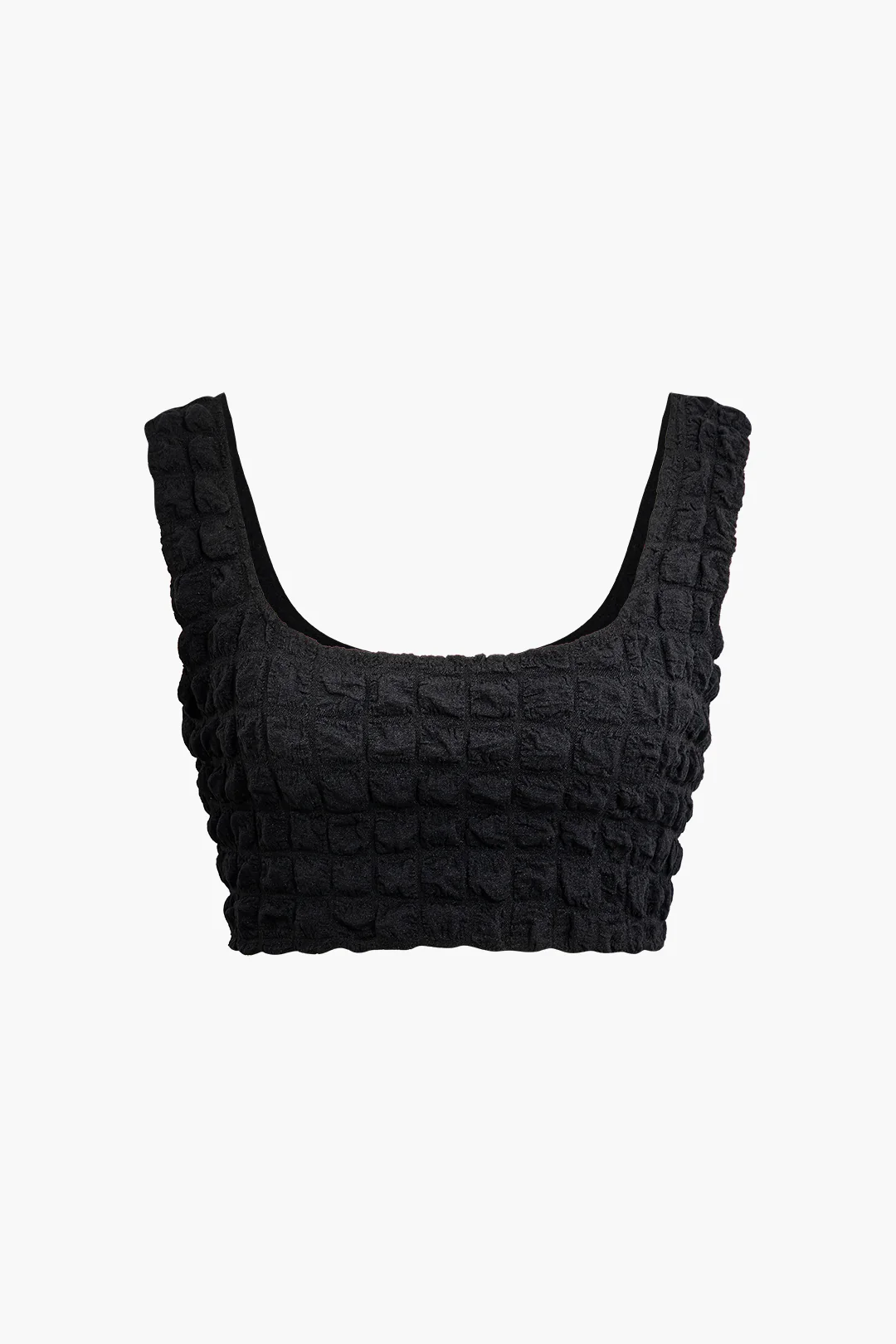 Low Neckline Sleeveless Top And High Waist Slim Pants Set - Weenar