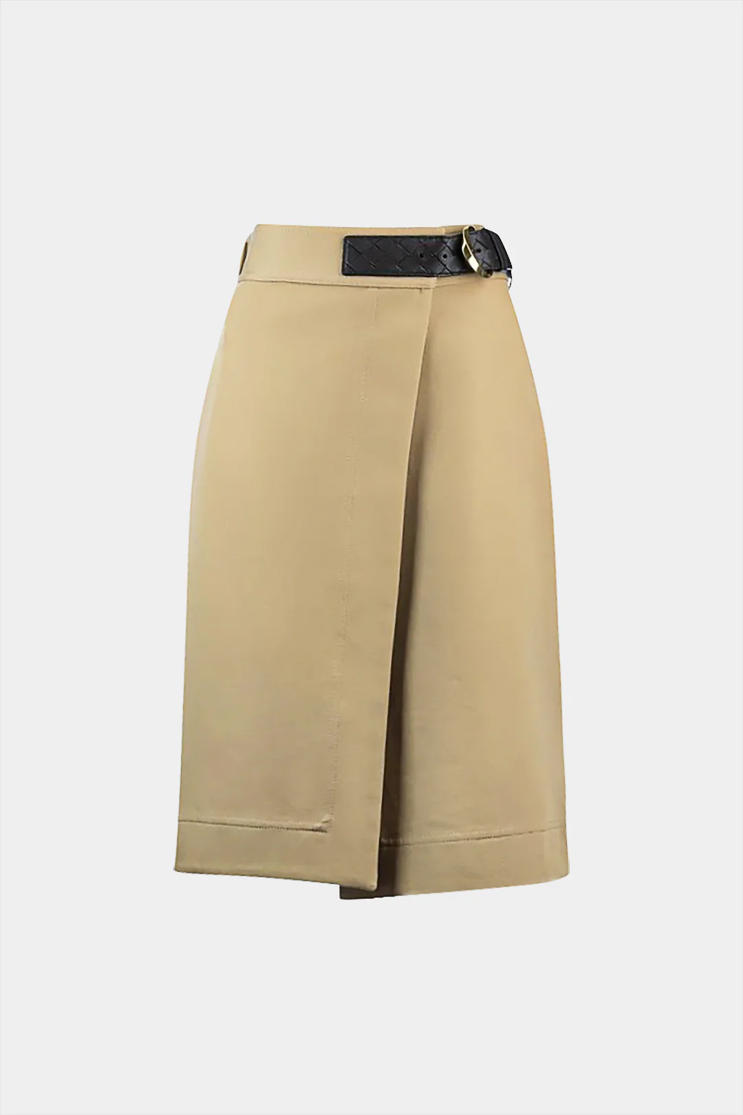 Asymmetrical Belted Split Skirt - Weenar
