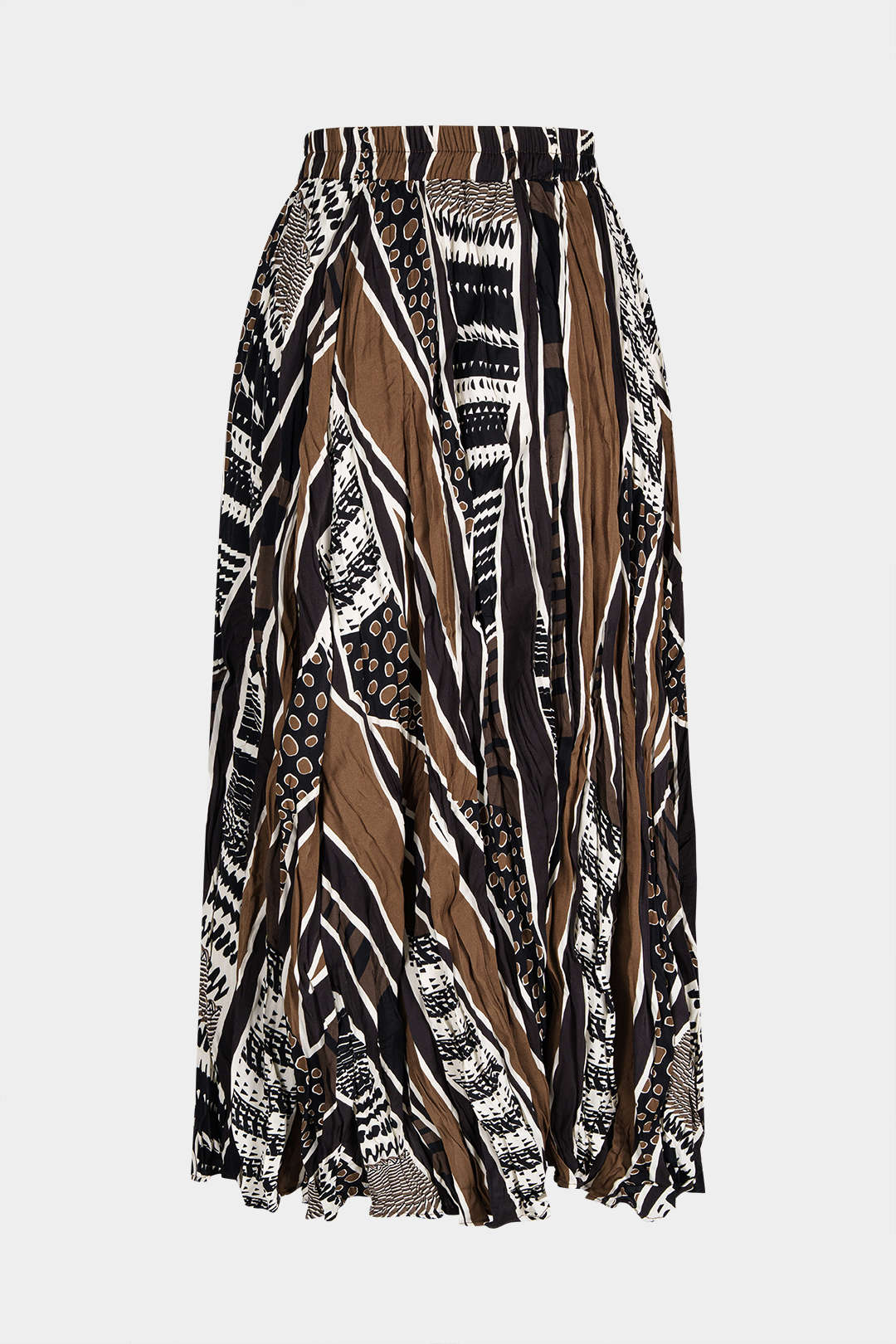 Tribal Print Wrinkled Skirt - Weenar