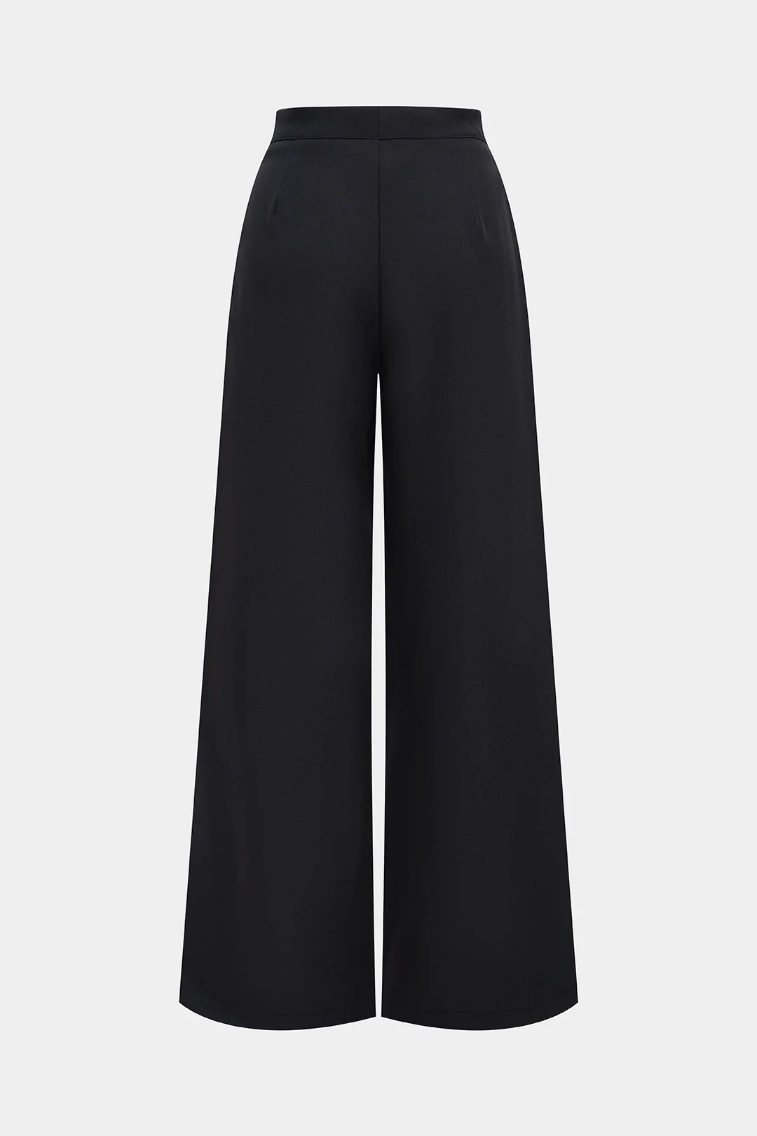Solid Straight Leg Pants - Weenar