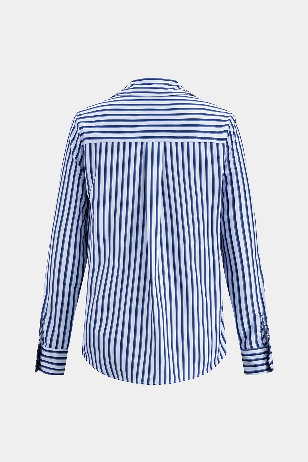 Stripes Print Button Long-Sleeve Shirt - Weenar