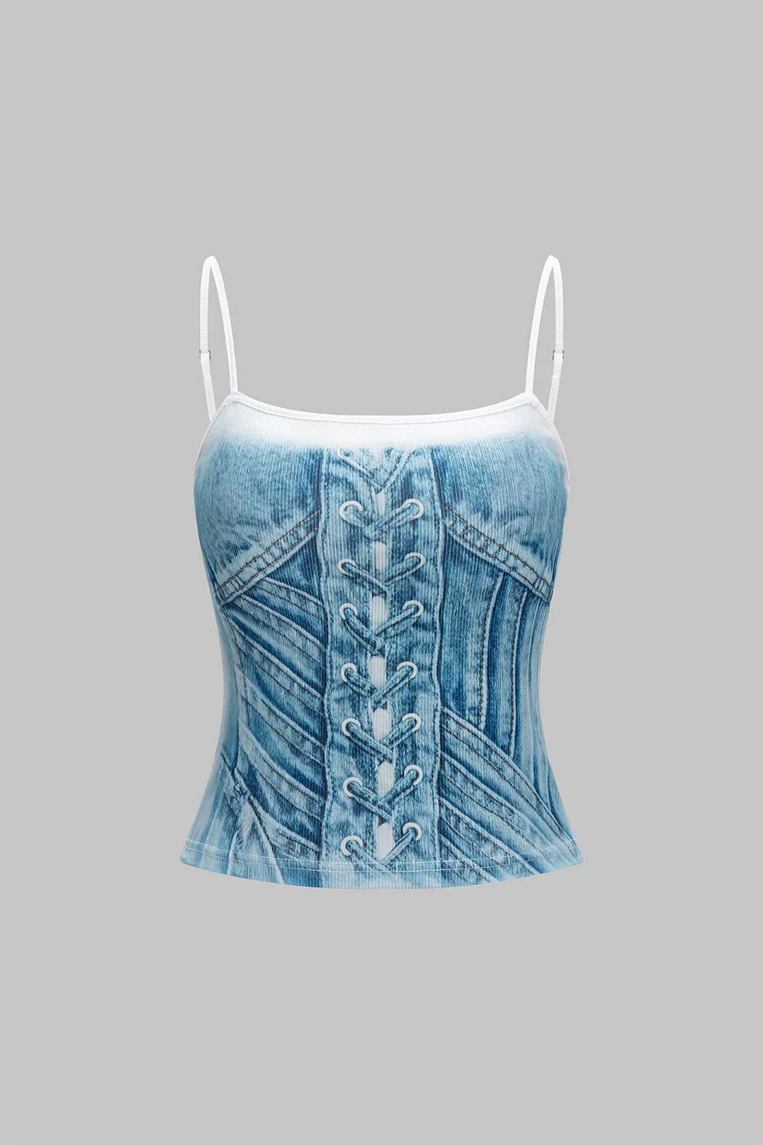 Illusion Pattern Print Cami Top - Weenar