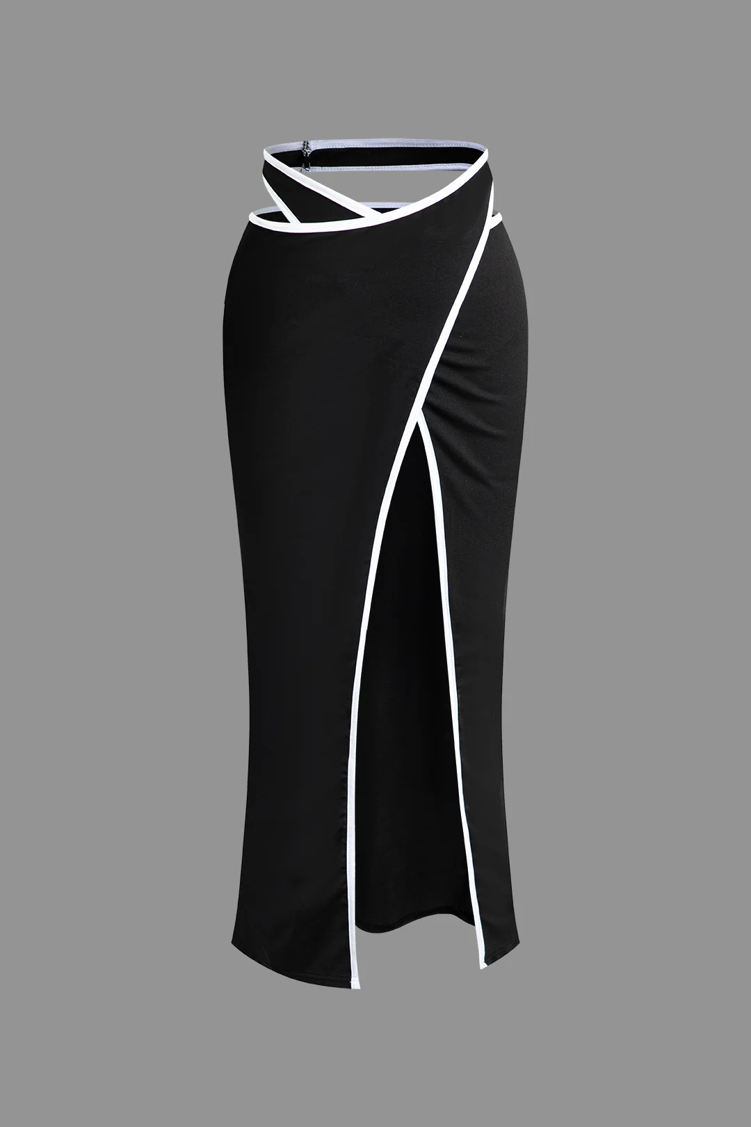 Contrast Crossed Asymmetrical Cover Up - Weenar