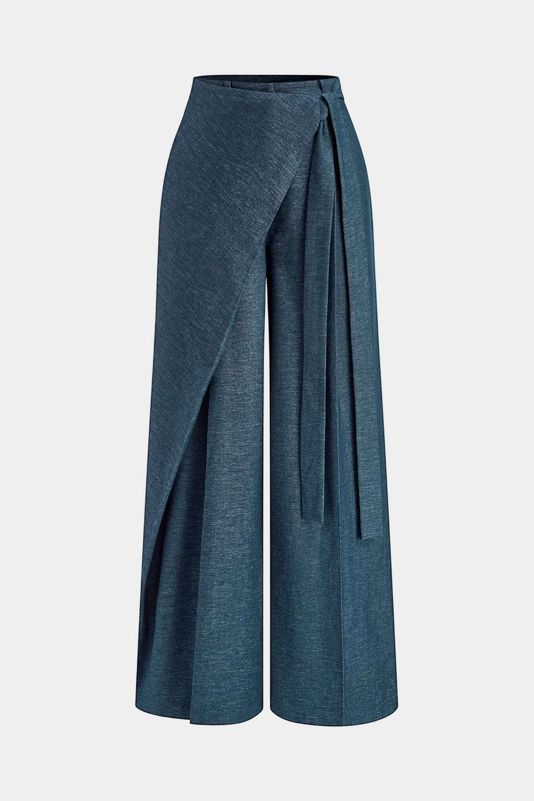 Tie Front Asymmetrical Pants - Weenar