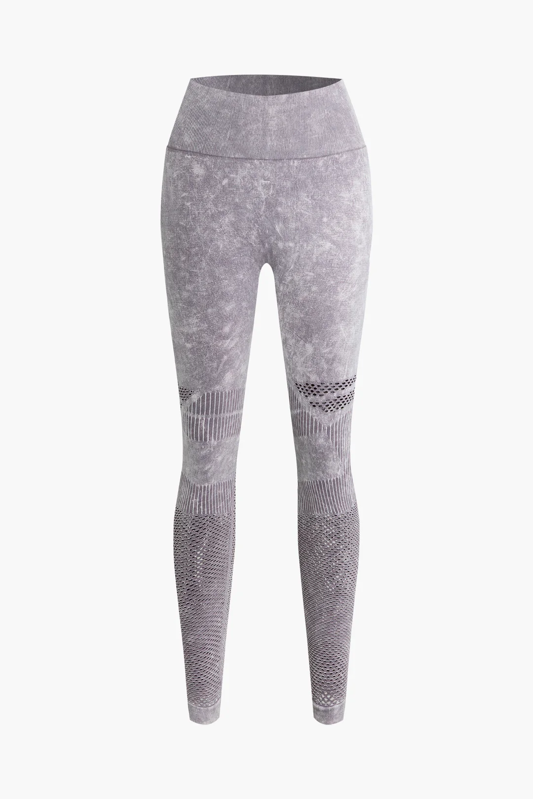 Abstract Print High Waist Sports Leggings - Weenar