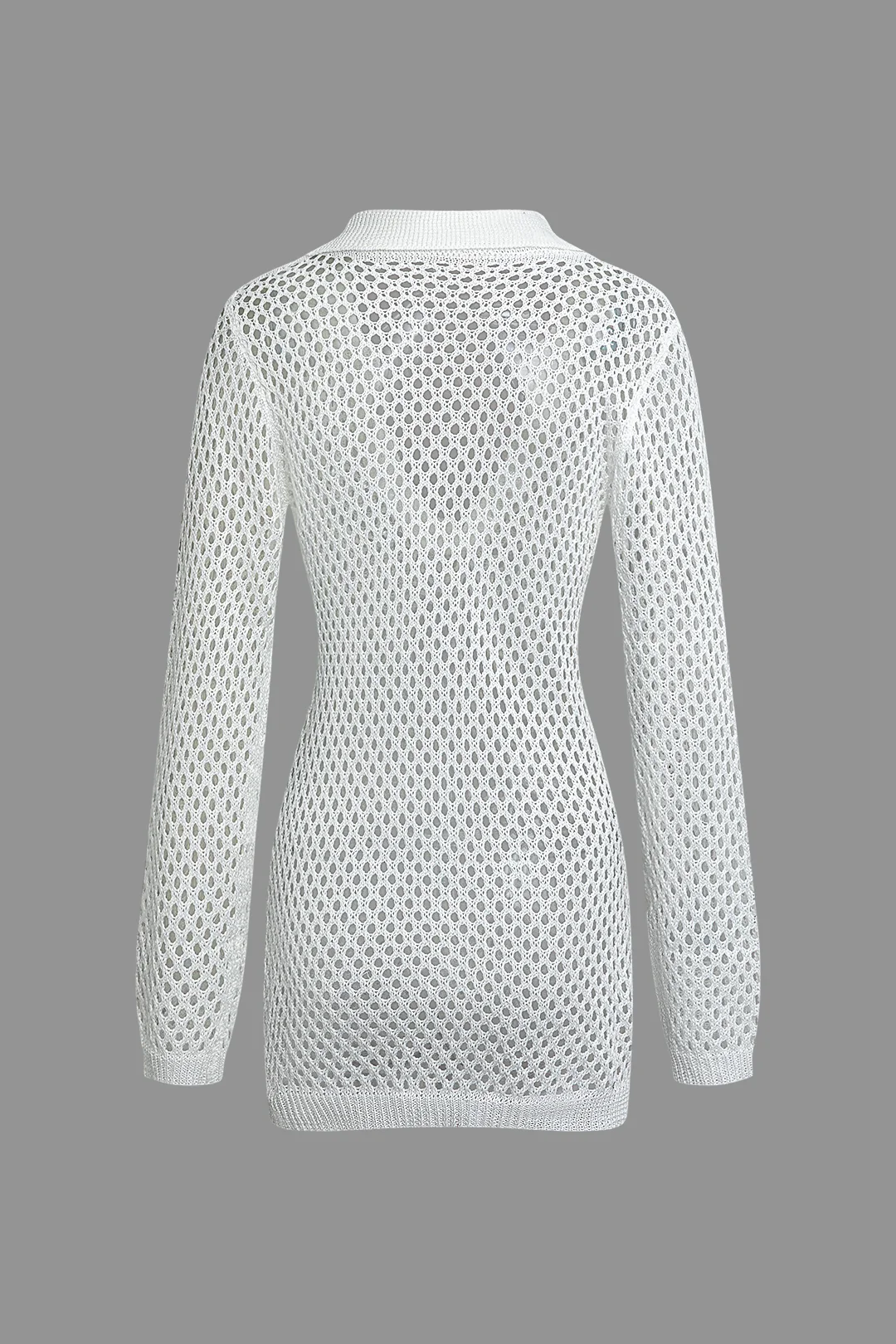 Cut Out Long Sleeve Cover Up - Weenar