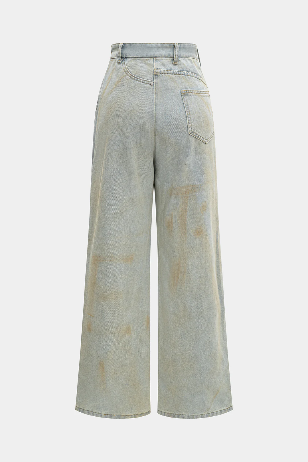 Denim Patchwork Washed Jeans - Weenar