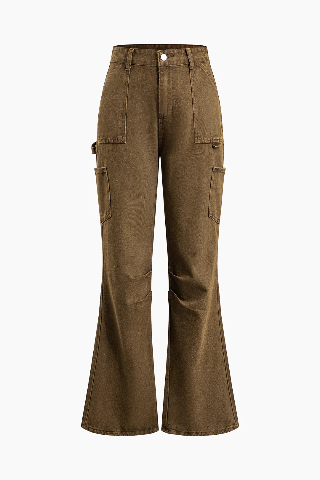 Denim Pocket Flared Jeans - Weenar