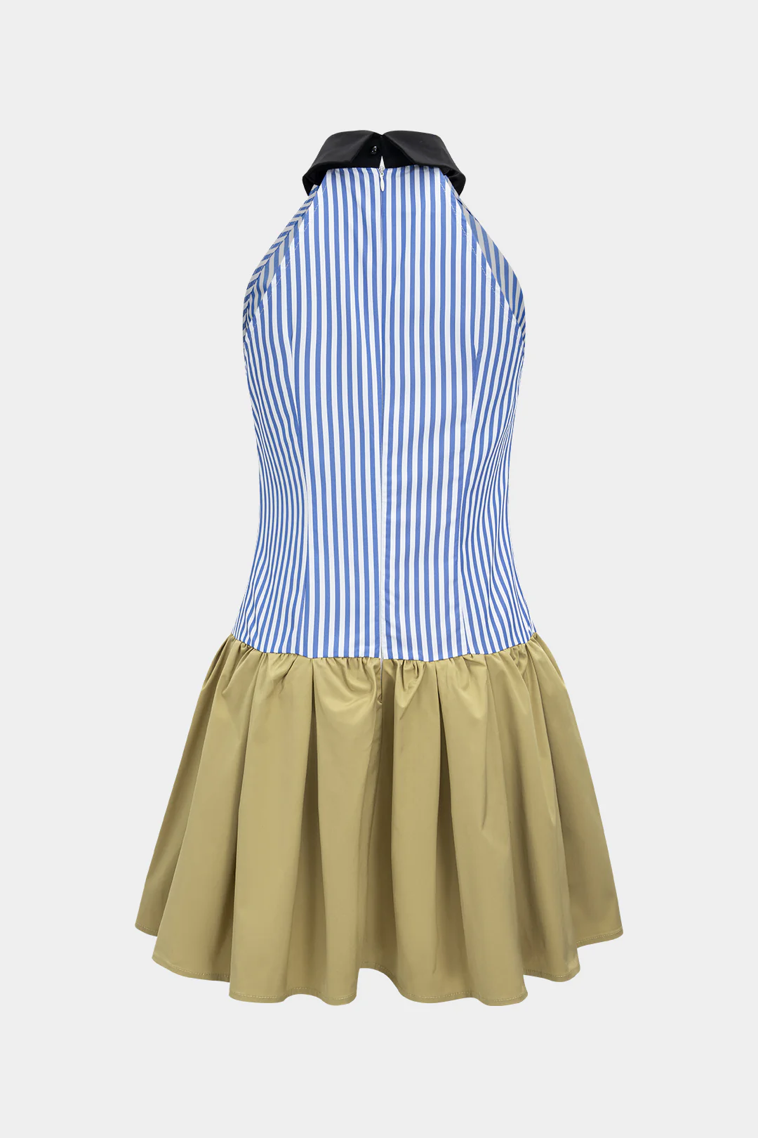 Patchwork Sleeveless Mini Dress - Weenar