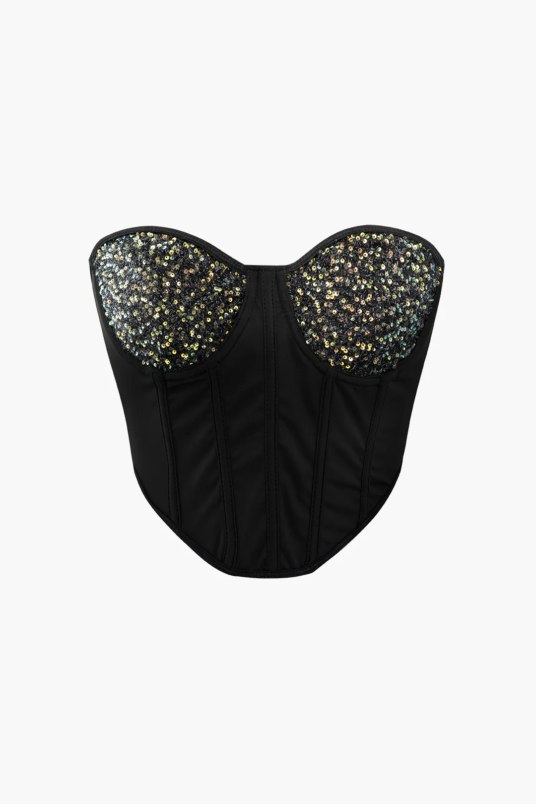 Sequin Backless Tube Top - Weenar