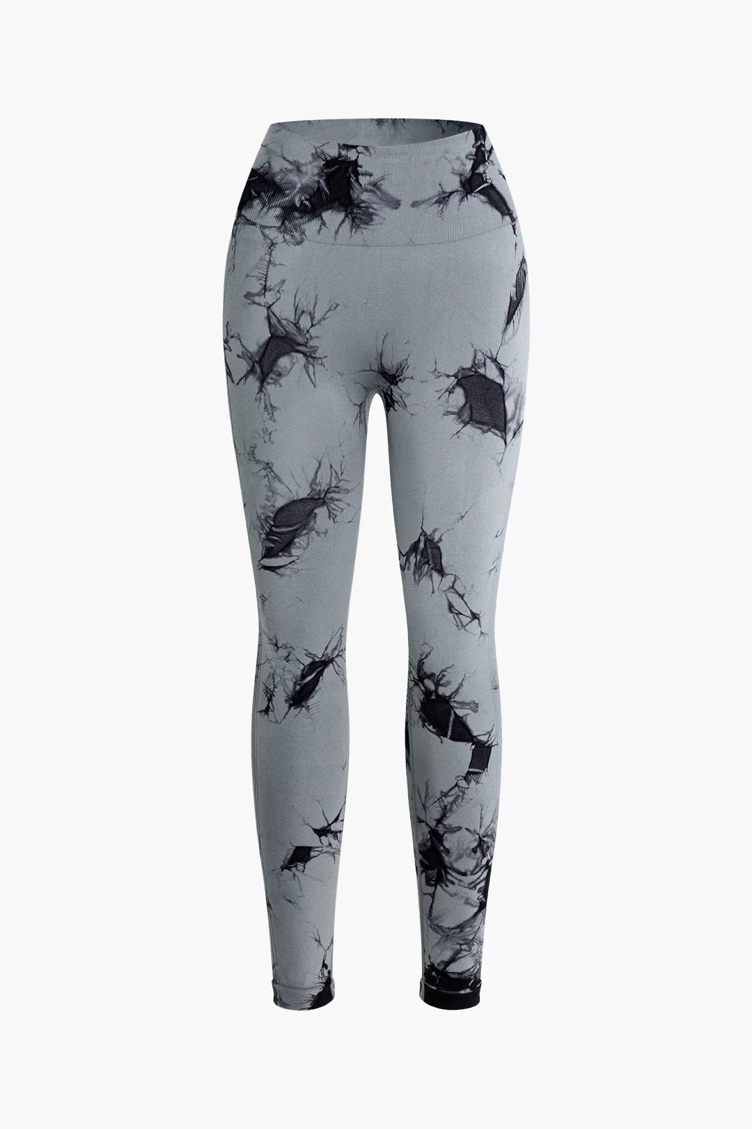Tie Dye Print High Waist Sports Leggings - Weenar
