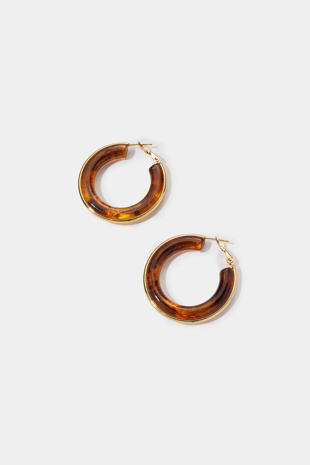 Resin Round Shape Earrings - Weenar
