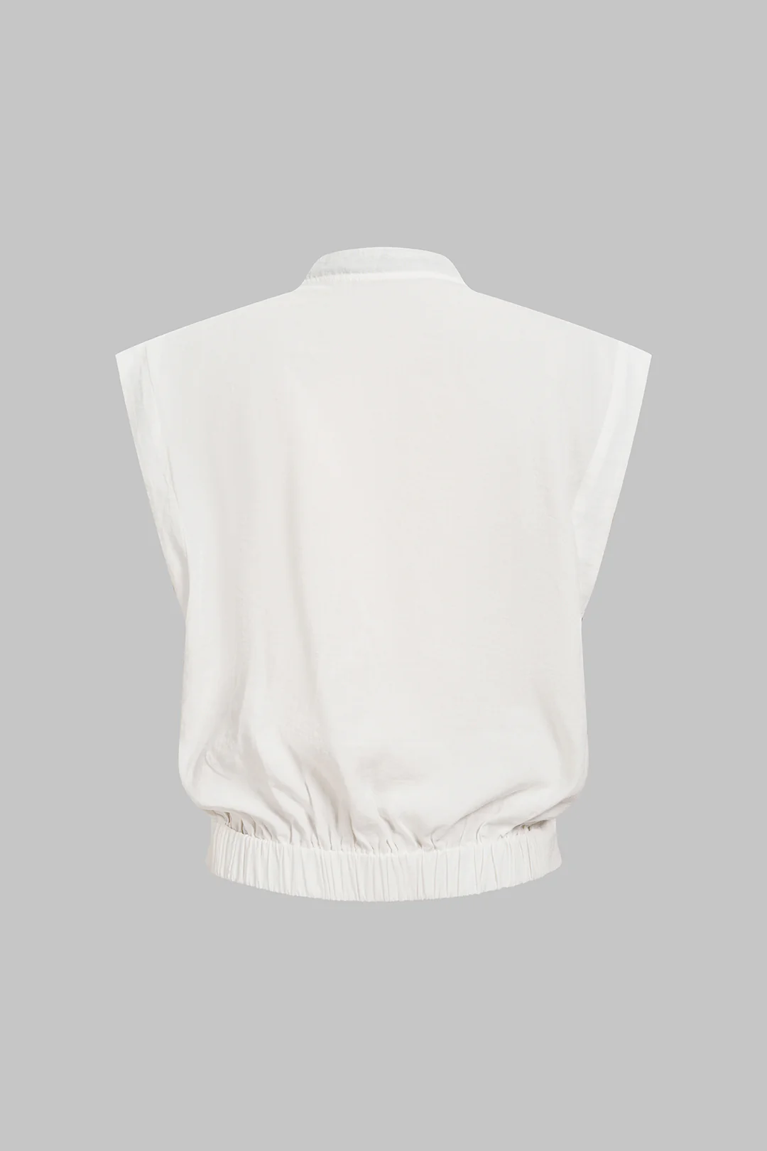 V-Neck Tie-Up Button Tank Top - Weenar