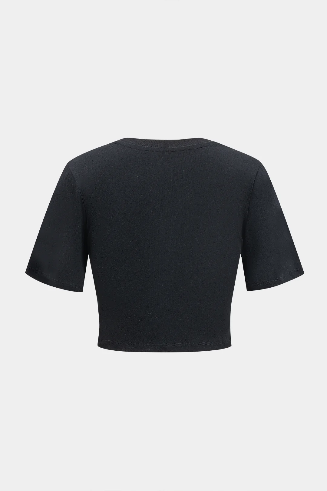 Rhinestone Short Sleeve T-Shirt - Weenar