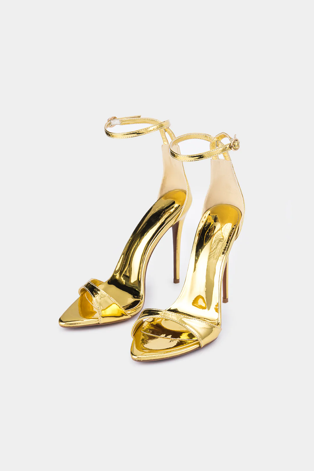 Metallic Pointed Heels - Weenar