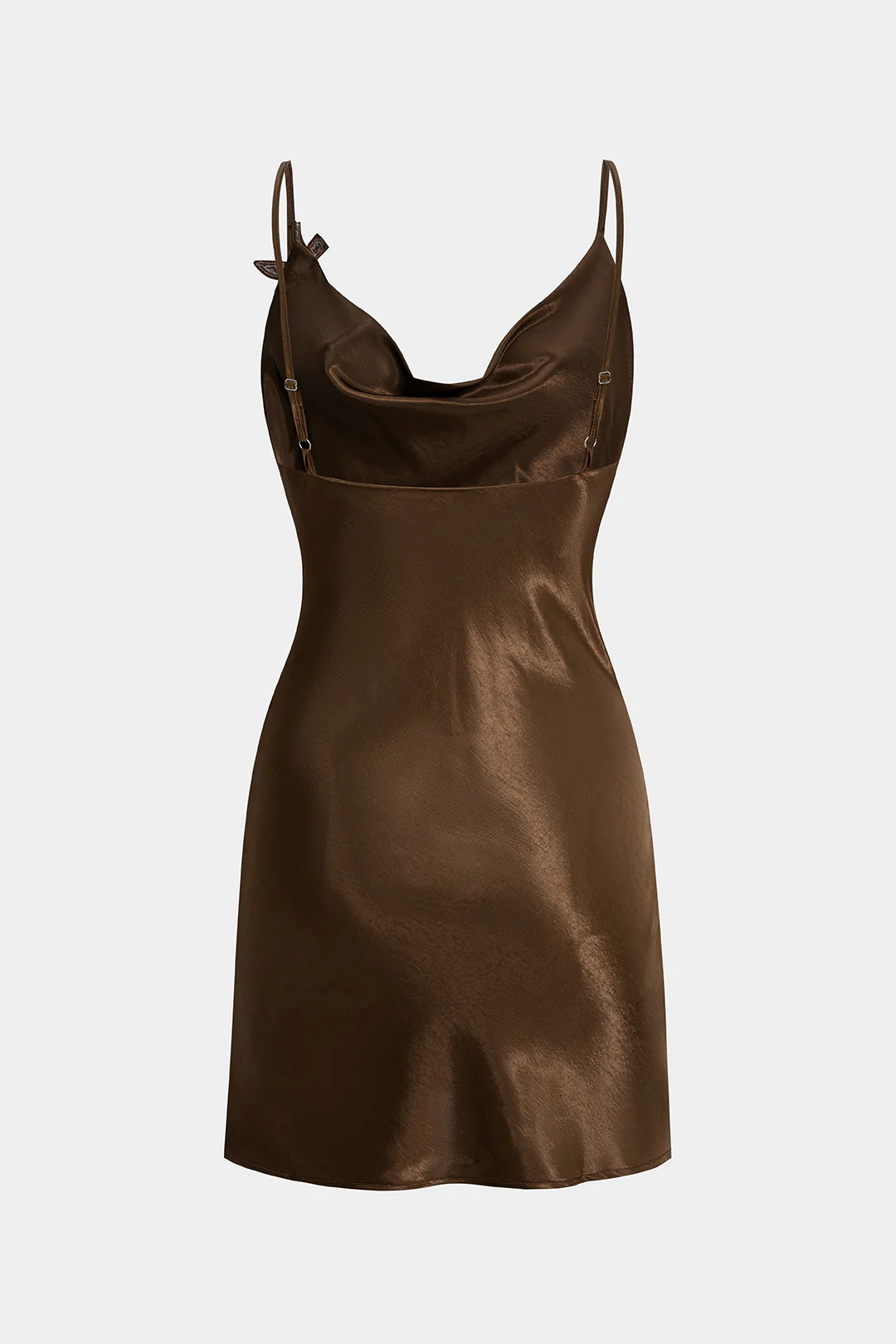 Satin Sequins Appliques Zipper Backless Sleeveless Mini Dress - Weenar