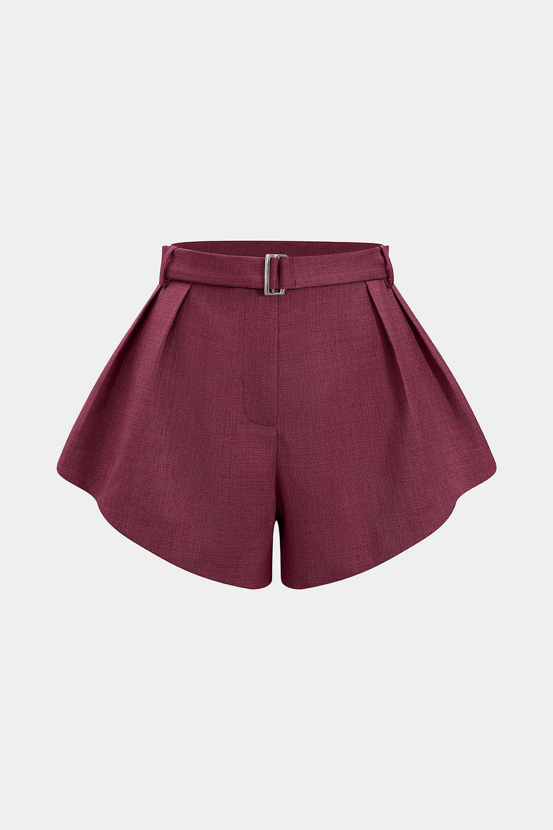 Solid Wide Leg Shorts - Weenar
