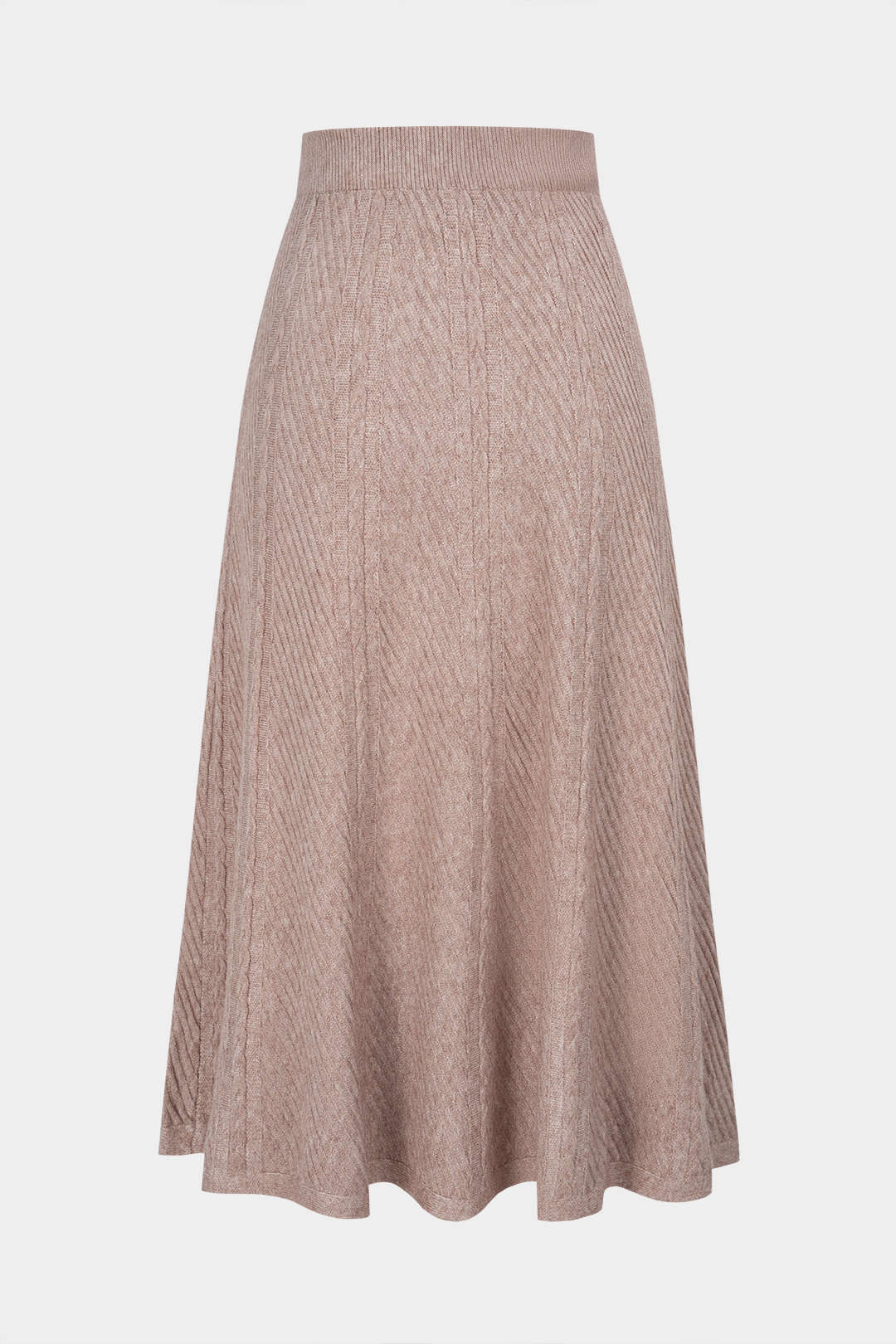 Knit Wool High Waist Skirt - Weenar