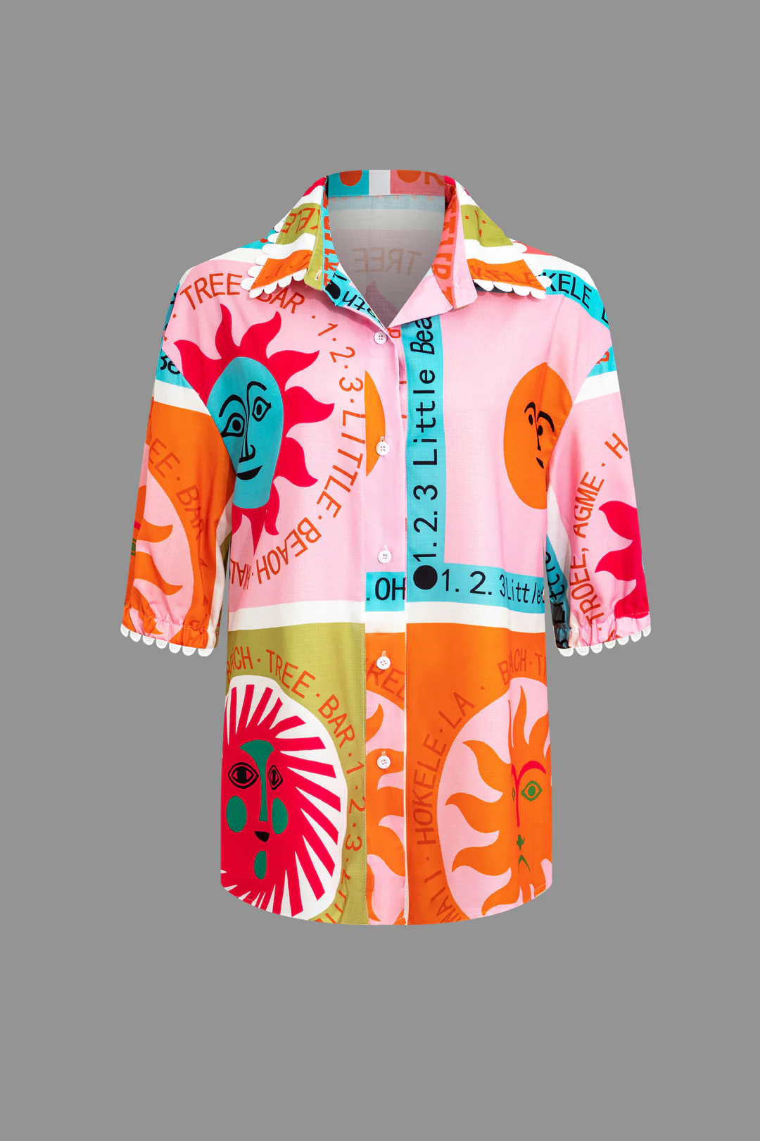 Letter Print Pocket Short Sleeves Top And Shorts Set - Weenar