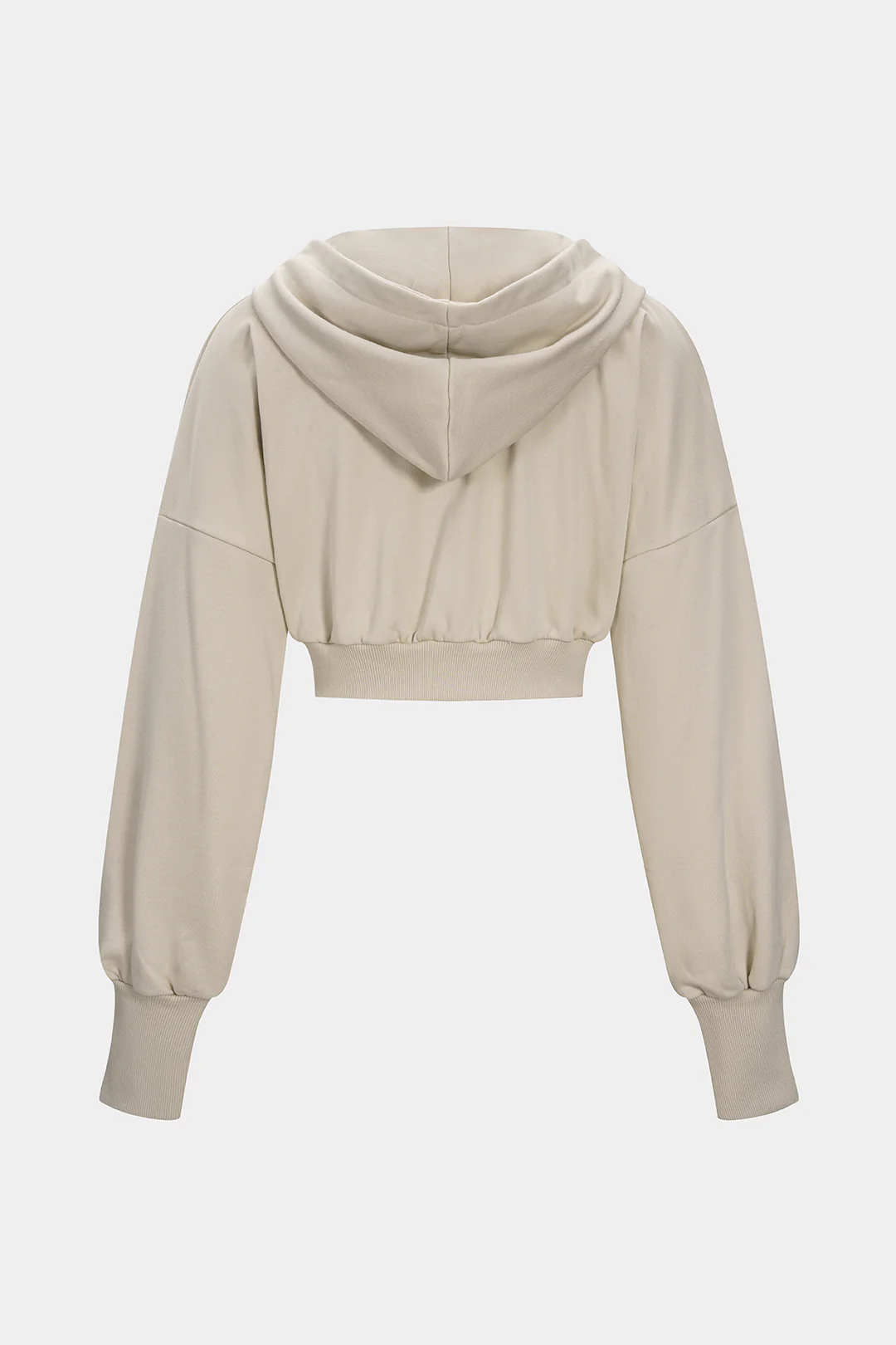 Zipper Pocket Cropped Hoodie - Weenar