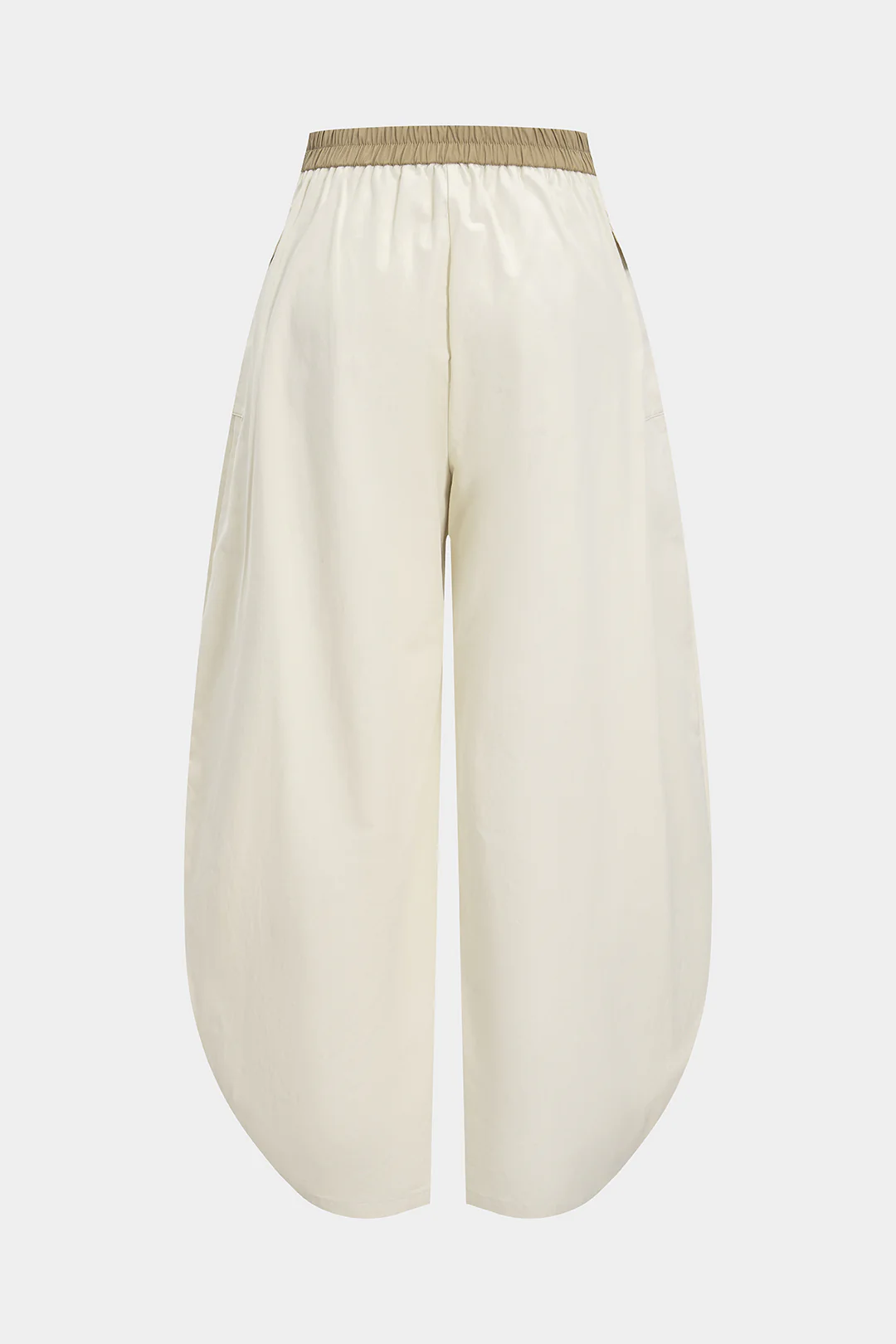 Asymmetrical Button Wide Leg Trousers - Weenar
