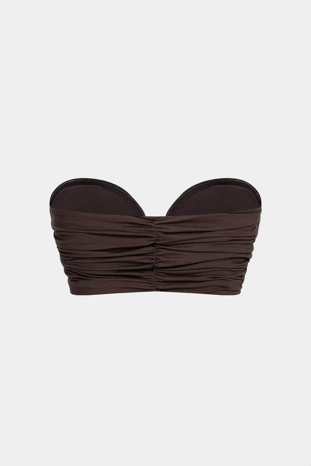 Solid Ruched Tube Top - Weenar