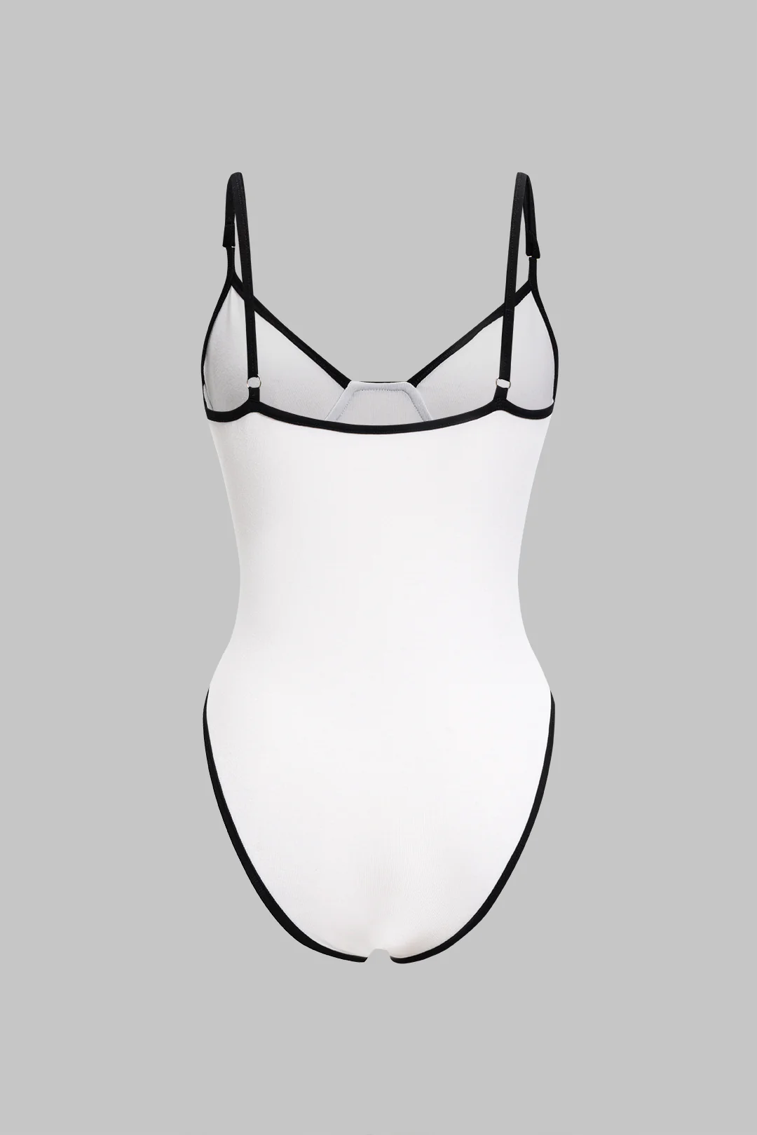 Contrast Binding Sleeveless Bodysuit - Weenar