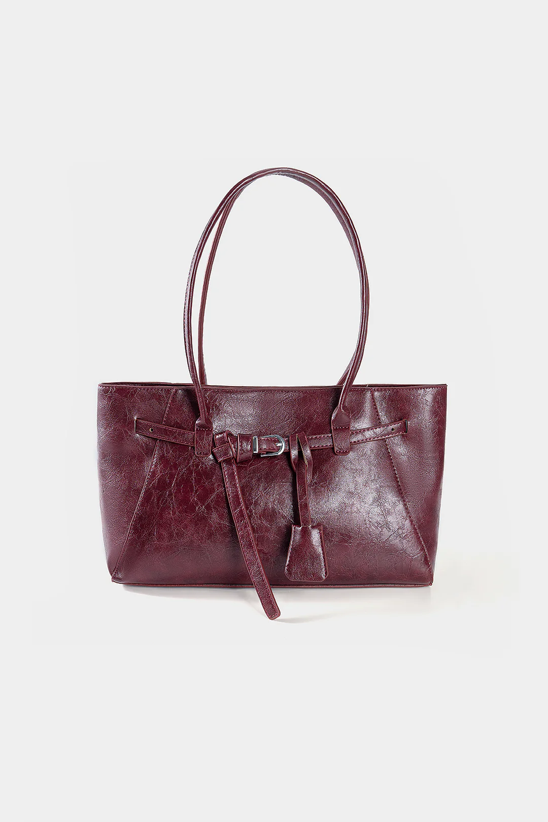 Faux Leather Tote Bag - Weenar