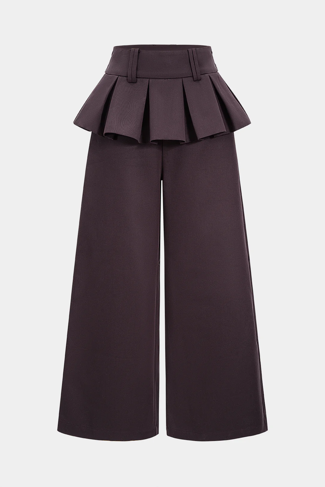 Pleated Wide Leg Trousers - Weenar