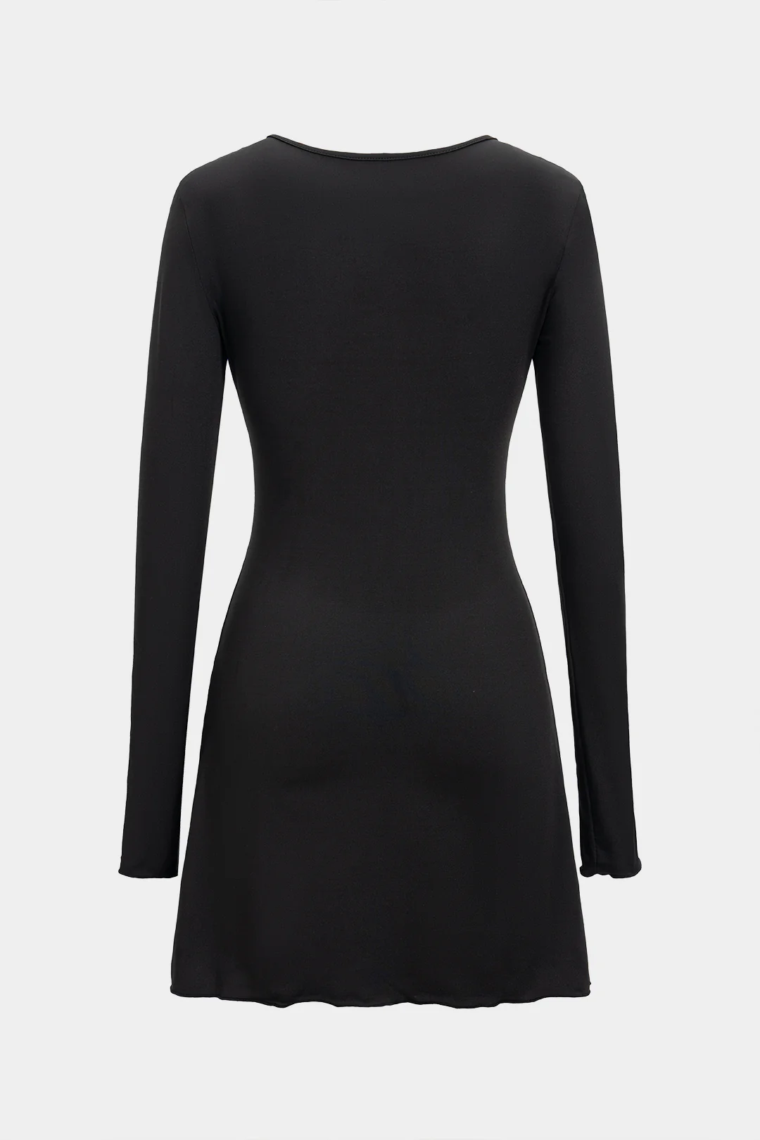 Long Sleeve Cut Out Mini Dress - Weenar