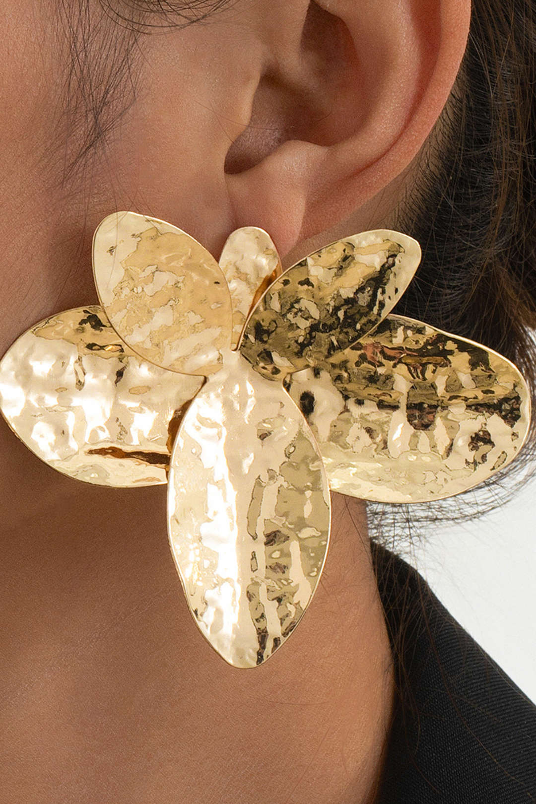 Metal Exaggerated Irregular Earrings - Weenar