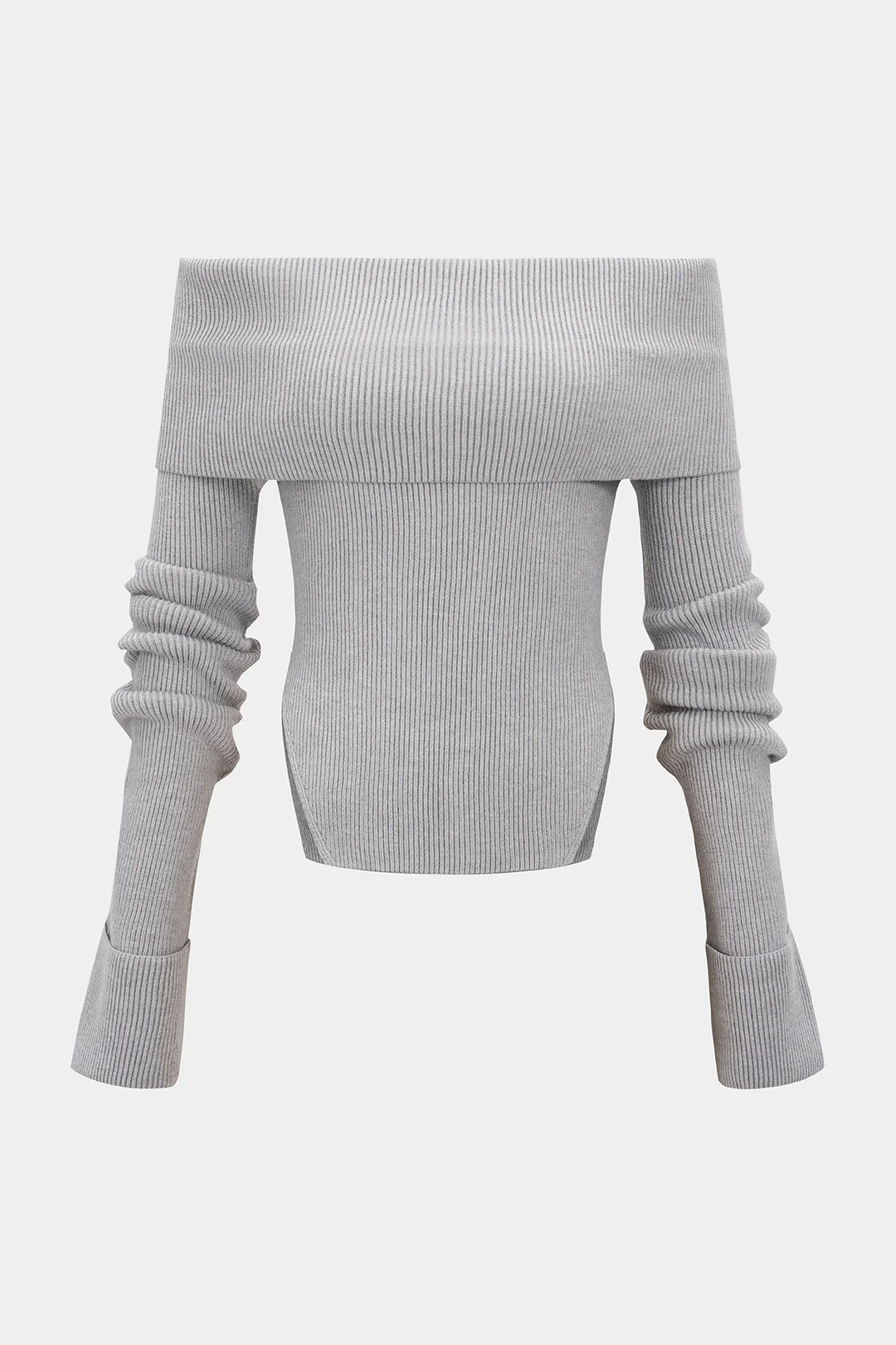 Knit Off Shoulder Long-Sleeve Top - Weenar
