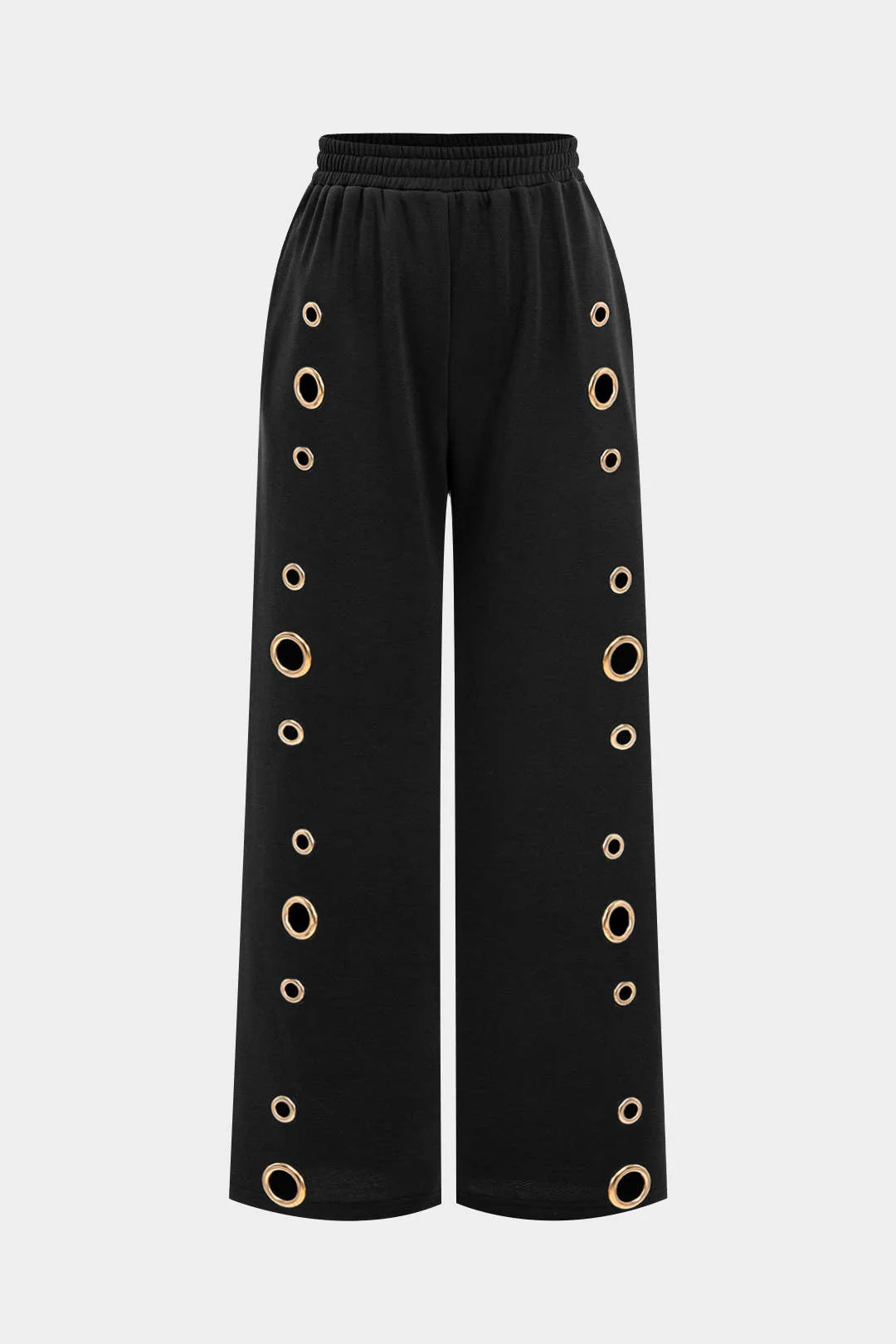 Metallic Eyelet Trousers - Weenar