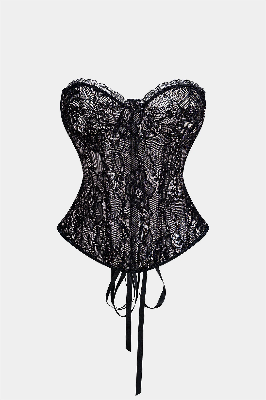 Bustier Backless Tie Corset Top - Weenar