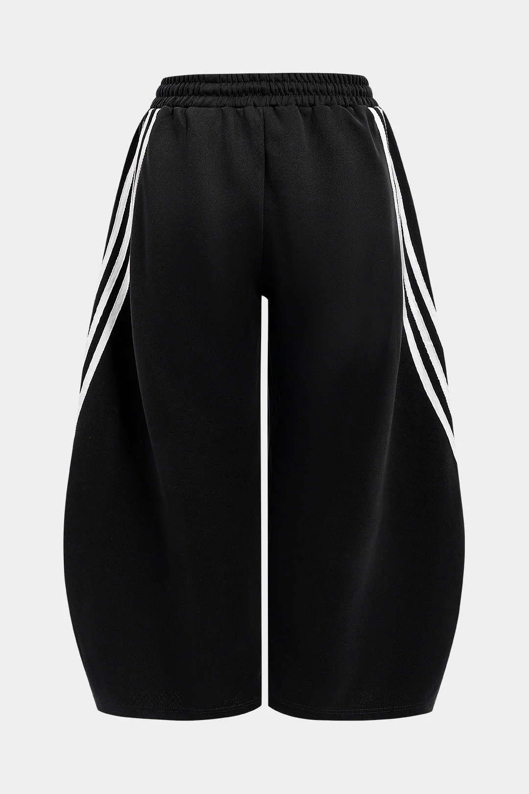 Plus Size Contrast Barrel Trousers - Weenar