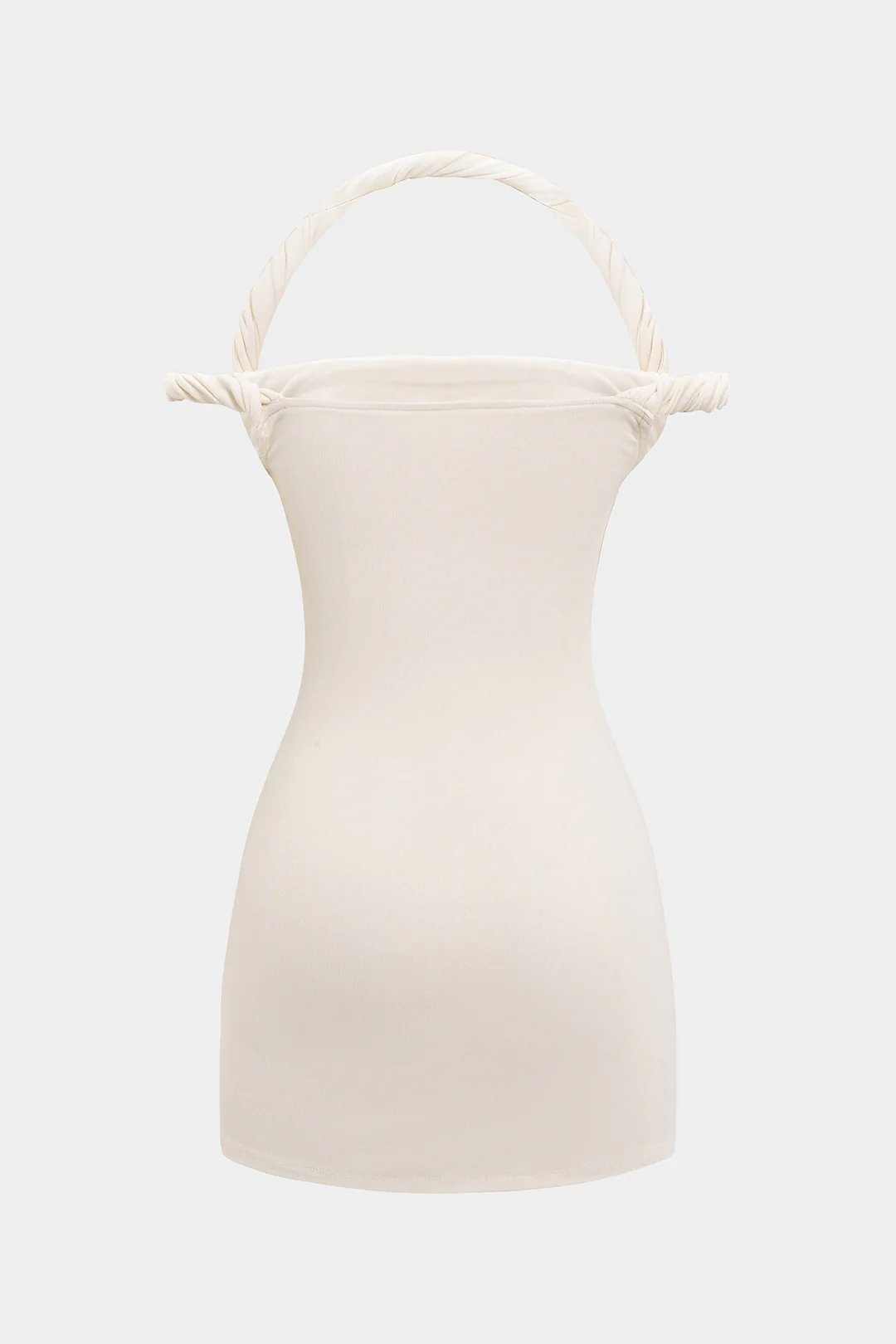Braided Twist Halter Neck Mini Dress - Weenar