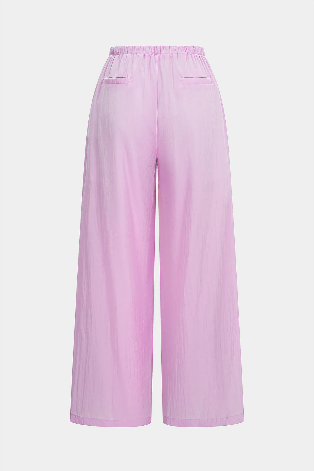 Solid Drawstring Straight Leg Pants - Weenar