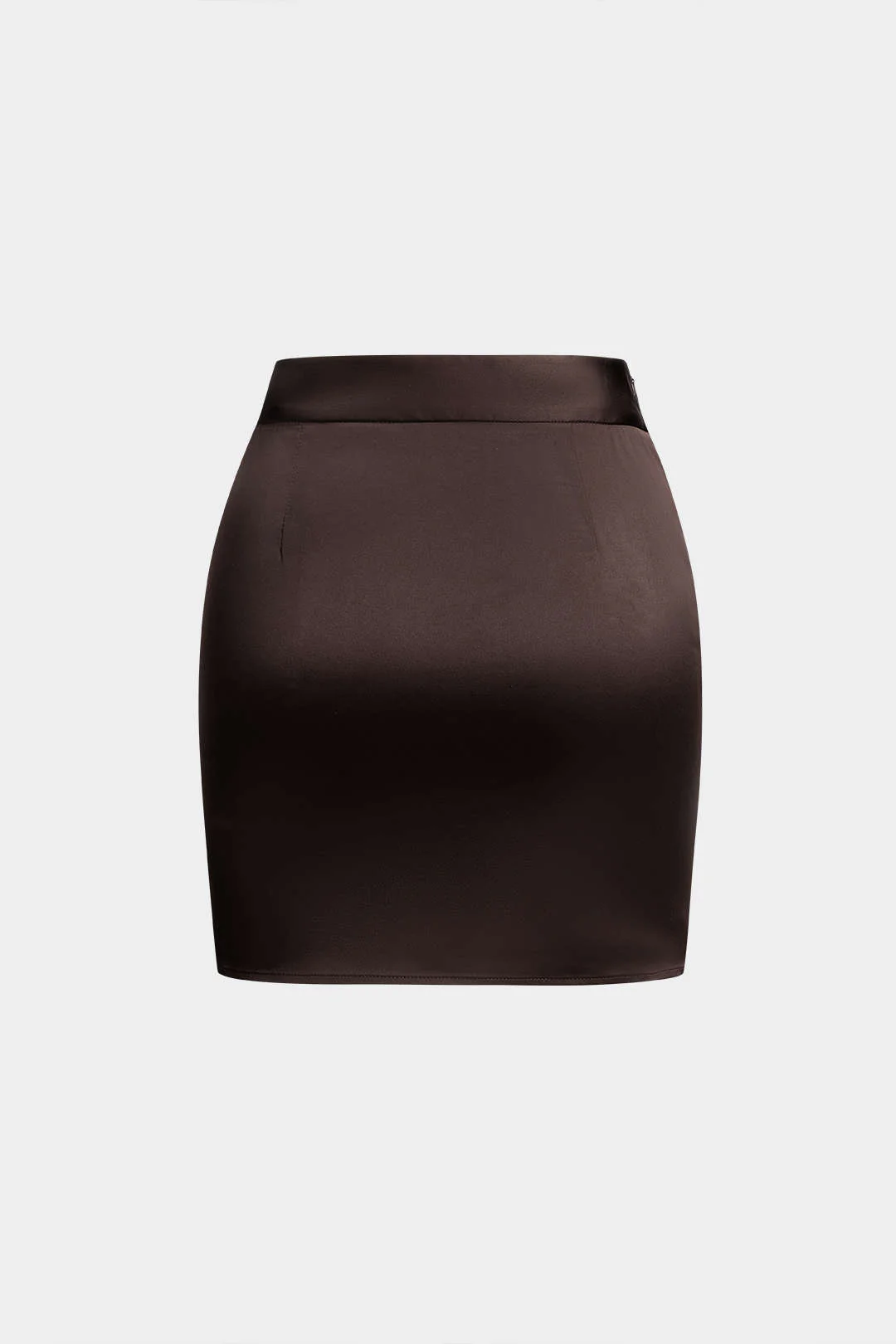 Satin Pleated Mini Skirt - Weenar