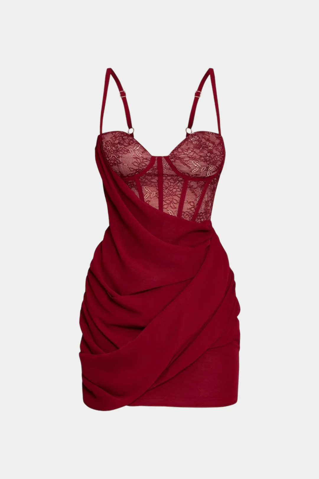 Corset Detail Sleeveless Mini Dress - Weenar