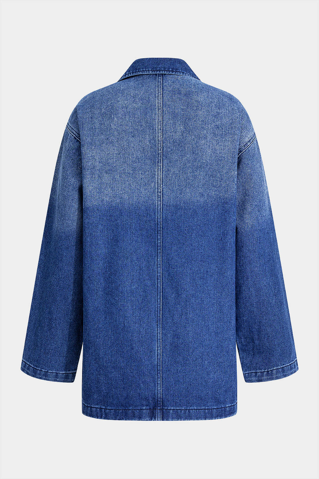 Denim Long Sleeve Dress - Weenar