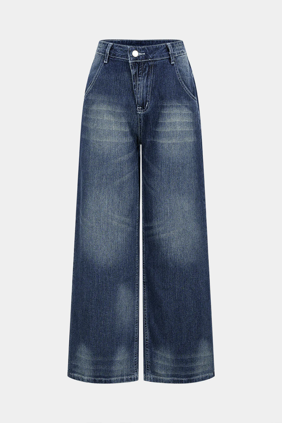 Denim Wide Leg Jeans - Weenar