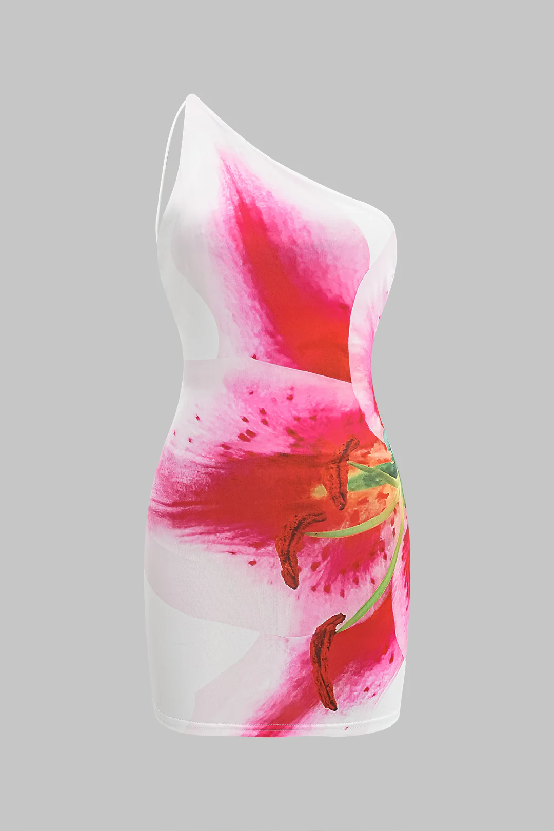 Floral Print Backless Tie Up Sleeveless Mini Dress - Weenar
