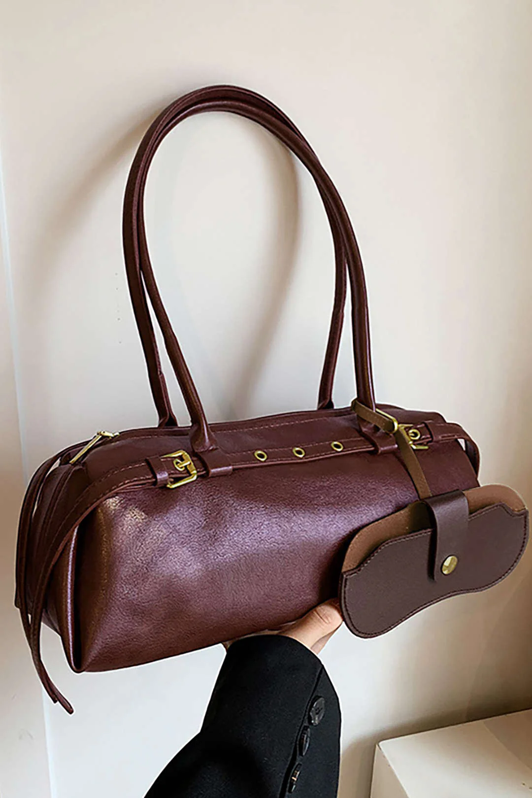 Vintage Leather Shoulder Bag - Weenar
