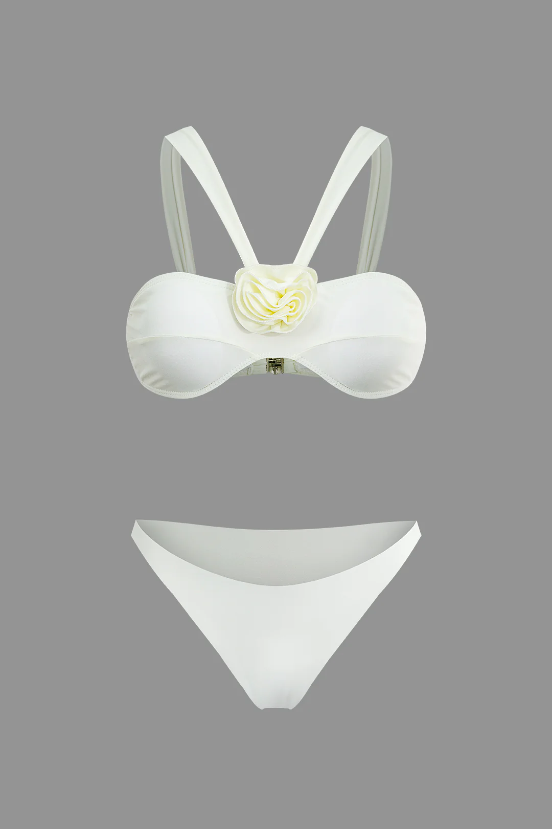 3D Floral Decor Bikini Set - Weenar