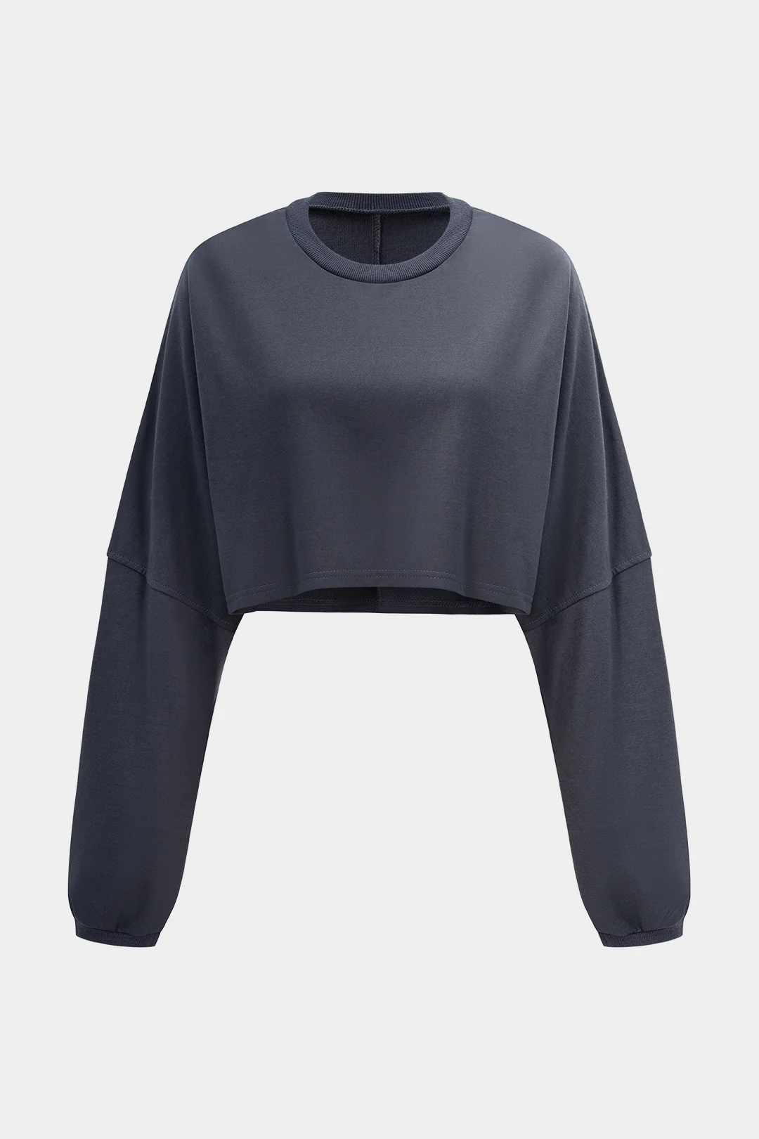 Round Neck Long Sleeve Sweatshirt - Weenar