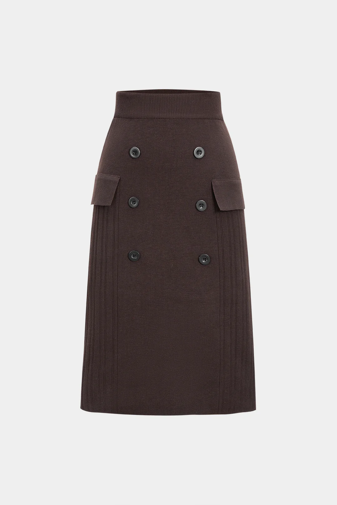 Knit High Waist Pocket Skirt - Weenar