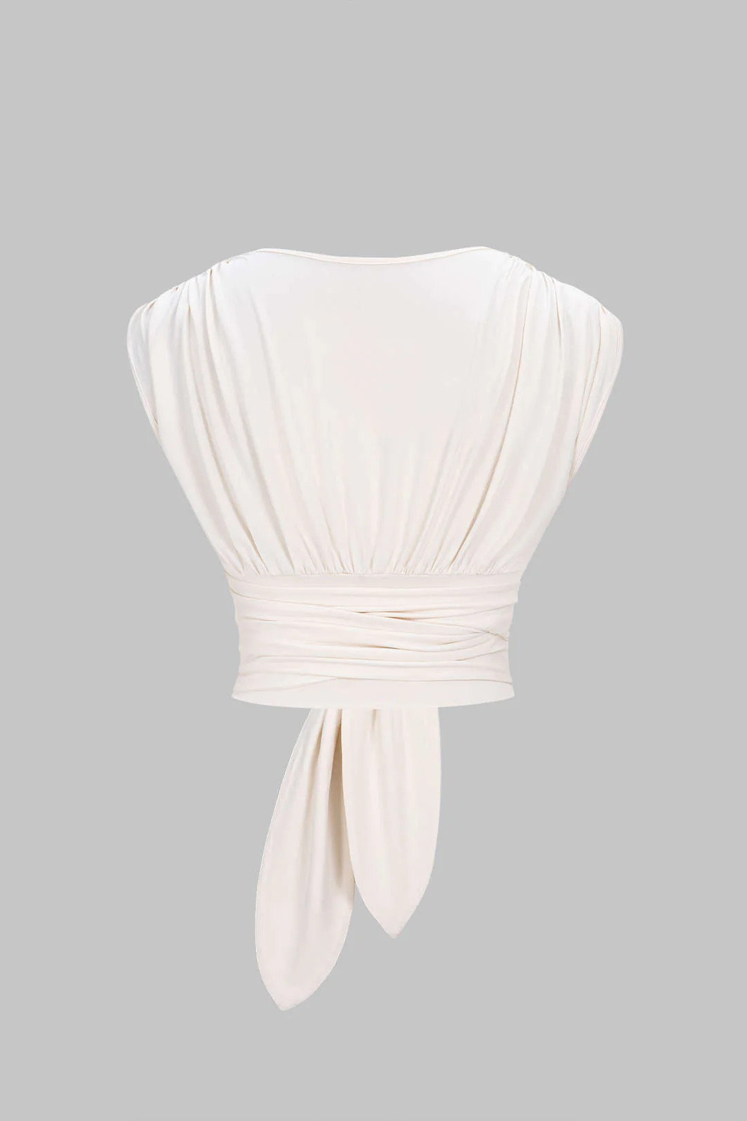 V-Neck Tie-Front Tank Top - Weenar